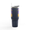 Minnesota Never Waver W-Leopard Football Insulated Travel Mug, 40oz