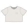 Women's Never Waver Best Mom Ever Faded Crop Tee | Cute Gift for Mother's Day