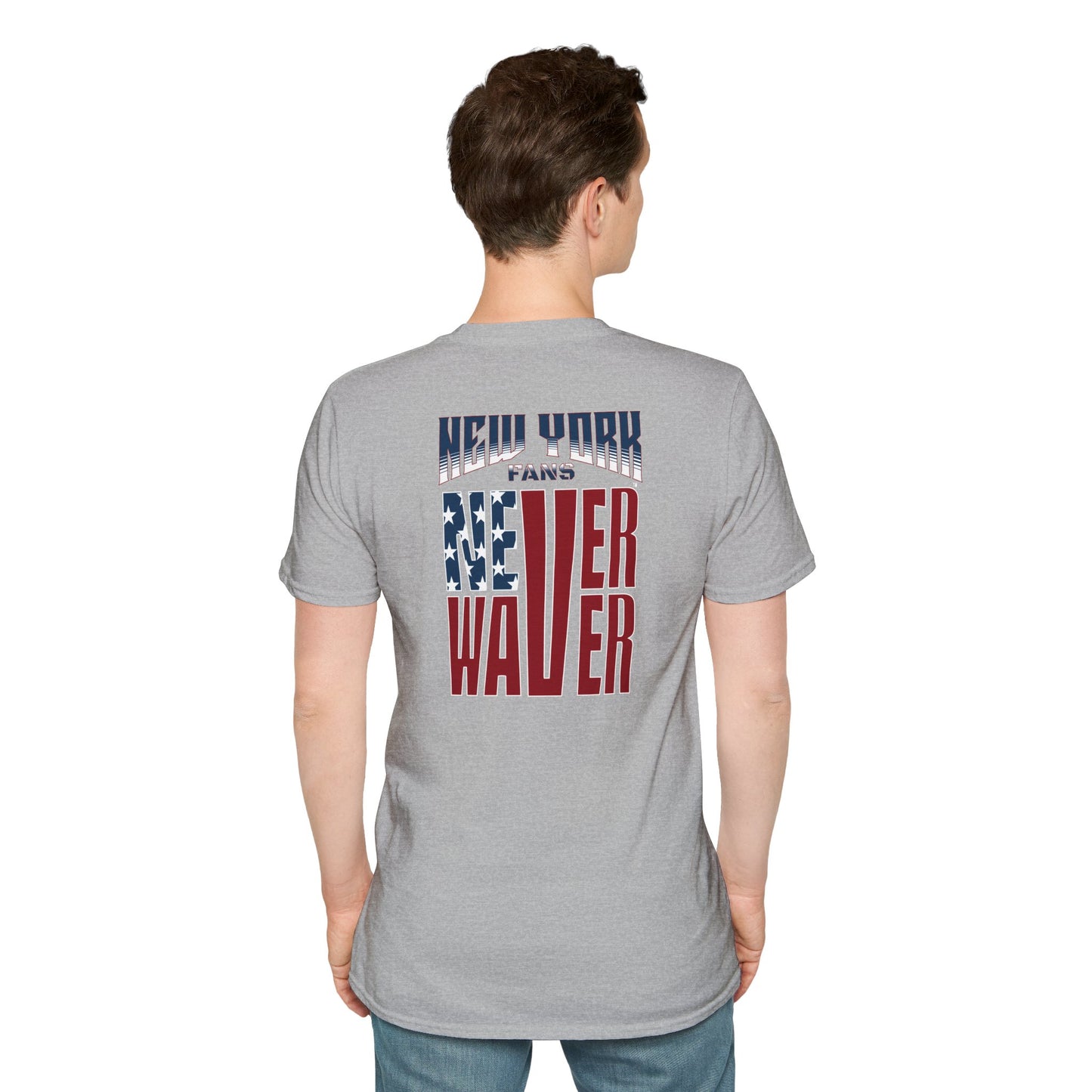 New York Fans Never Waver Unisex Softstyle T-Shirt