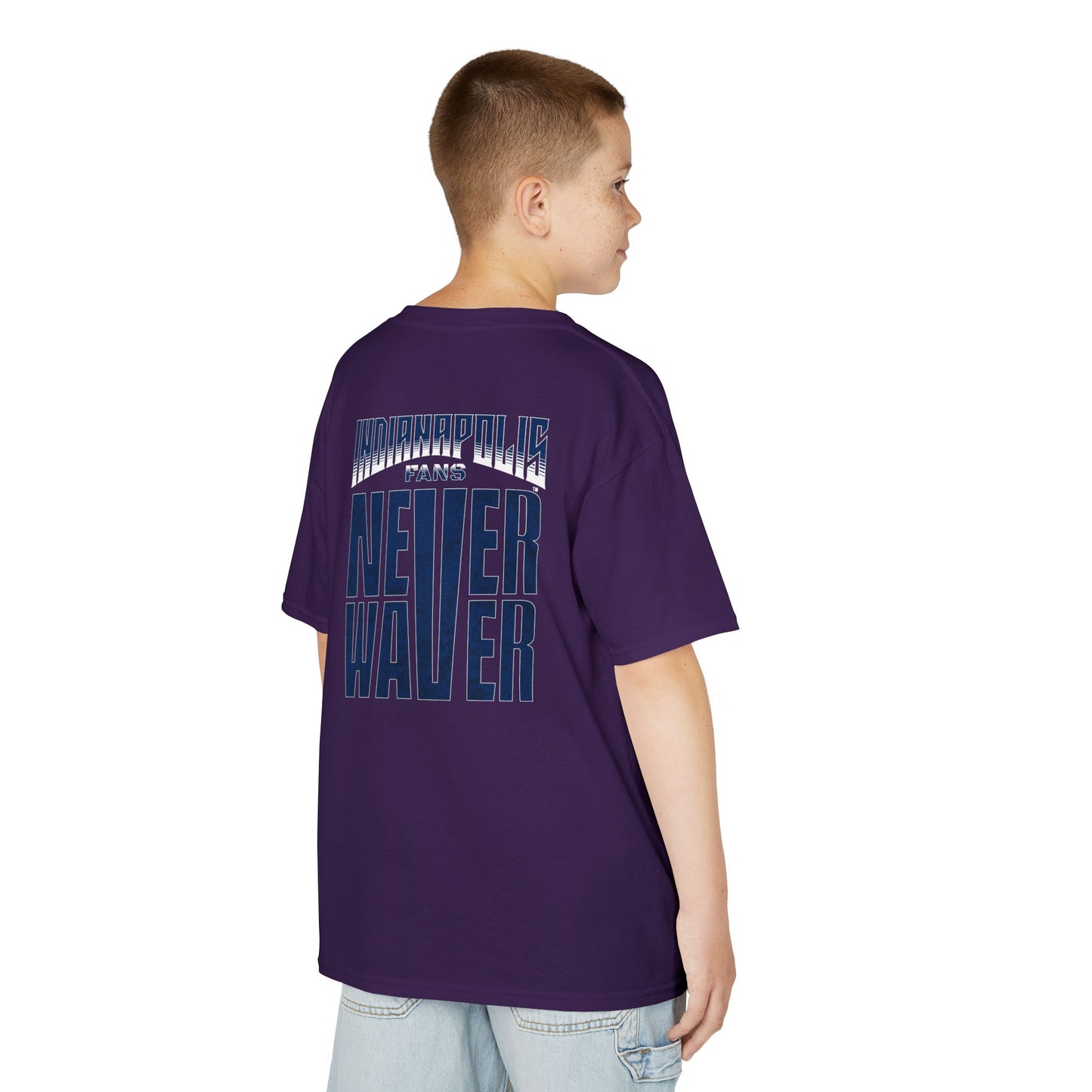 Indianapolis Fans Never Waver Kids Heavy Cotton™ Tee