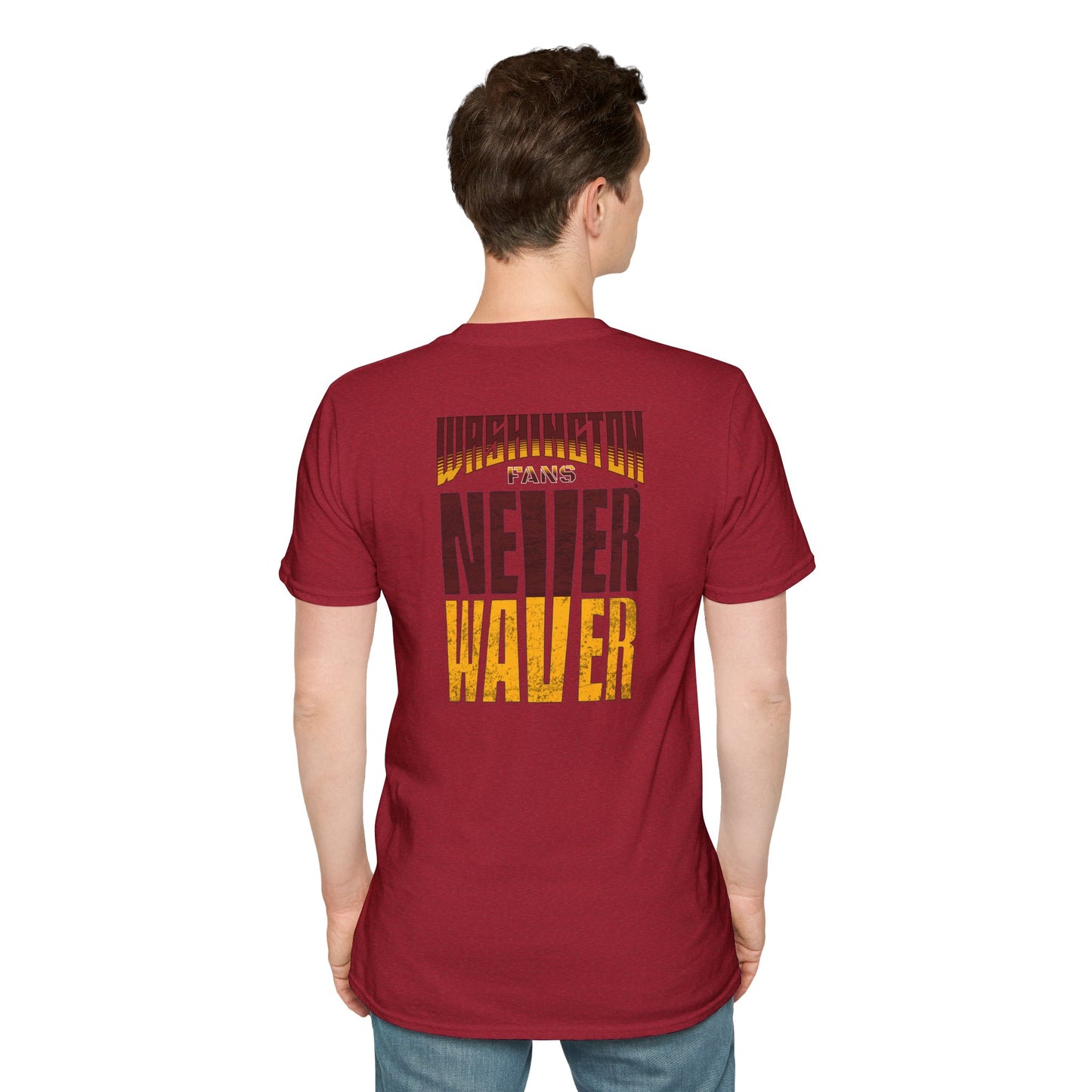Washington Fans Never Waver Unisex Softstyle T-Shirt