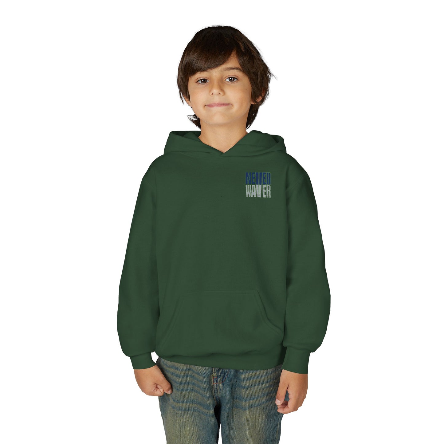Seattle Fans Never Waver Youth Heavy Blend Hooded Sweatshirt