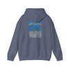 "Detroit Fans NEVER WAVER w Leopard Football" Inspirational Wear Unisex Heavy Blend™ Hooded Sweatshirt
