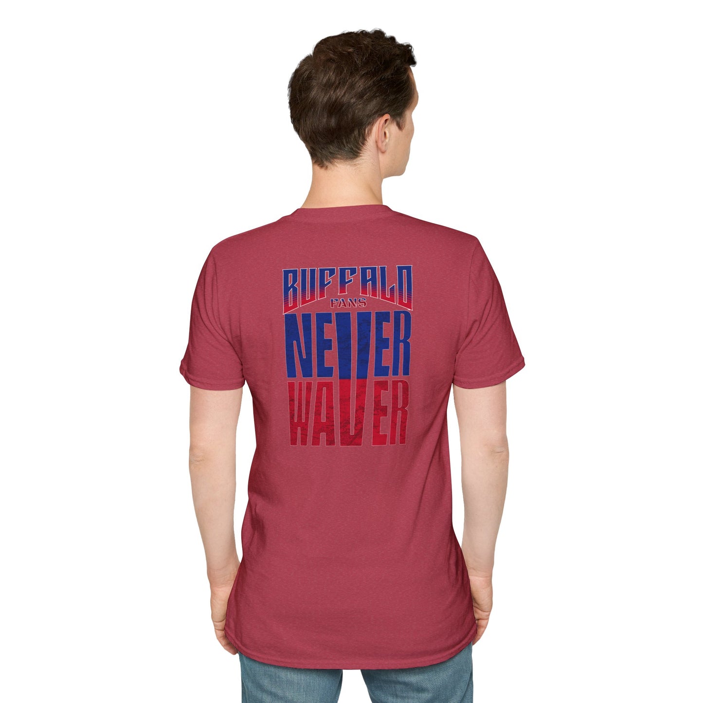 Buffalo Fans Never Waver Unisex Softstyle T-Shirt