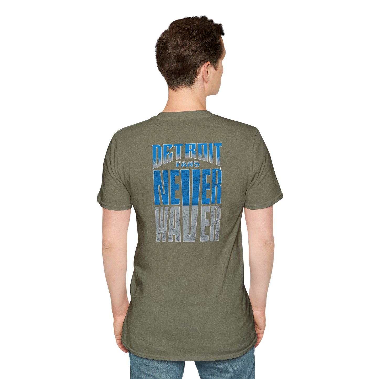 Detroit Fans Never Waver Unisex Softstyle T-Shirt