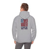 Never Waver Crew with  American Flag Design Unisex Heavy Blend™ Hoodie
