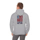 Never Waver Crew with  American Flag Design Unisex Heavy Blend™ Hoodie