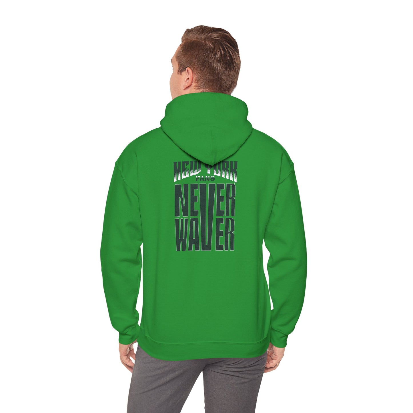 New York Fans Never Waver Unisex Heavy Blend™ Hooded Sweatshirt - Comfort and Style for Everyday Wear