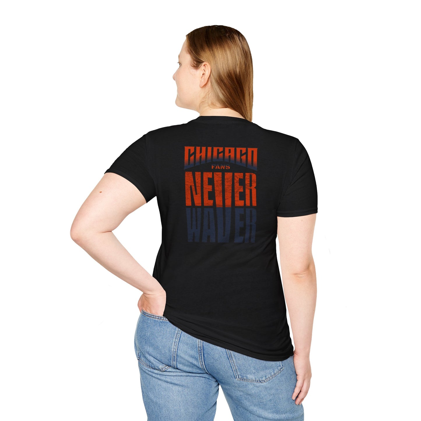 Chicago Fans Never Waver Unisex Softstyle T-Shirt