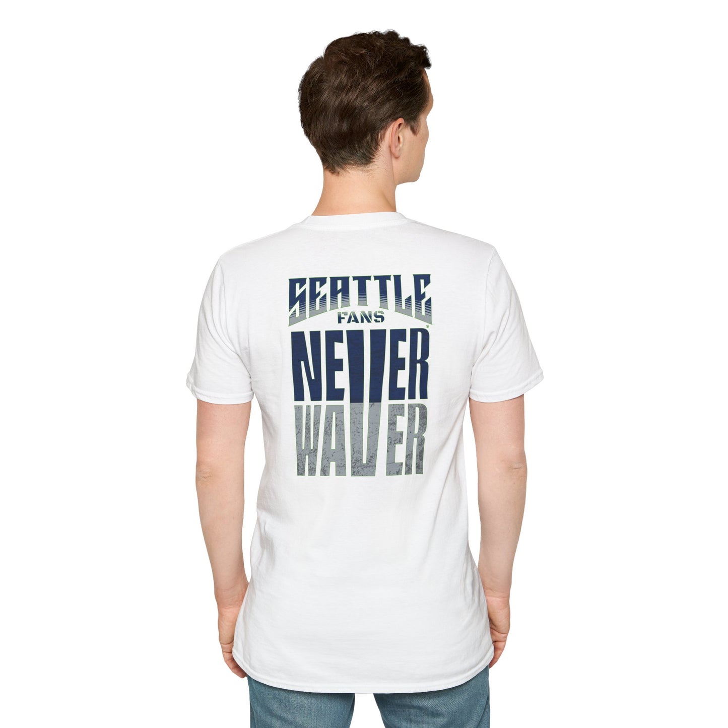 Seattle Fans Never Waver Unisex Softstyle T-Shirt