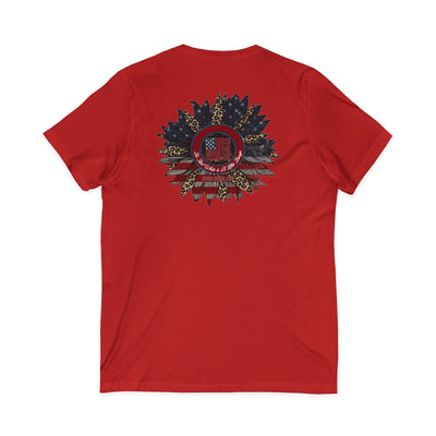 Never Waver Be Red White and A little Bougie T-Shirt Unisex V-Neck Tee