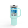 Detroit Fans Never Waver W-Leopard Football Insulated Travel Mug, 40oz