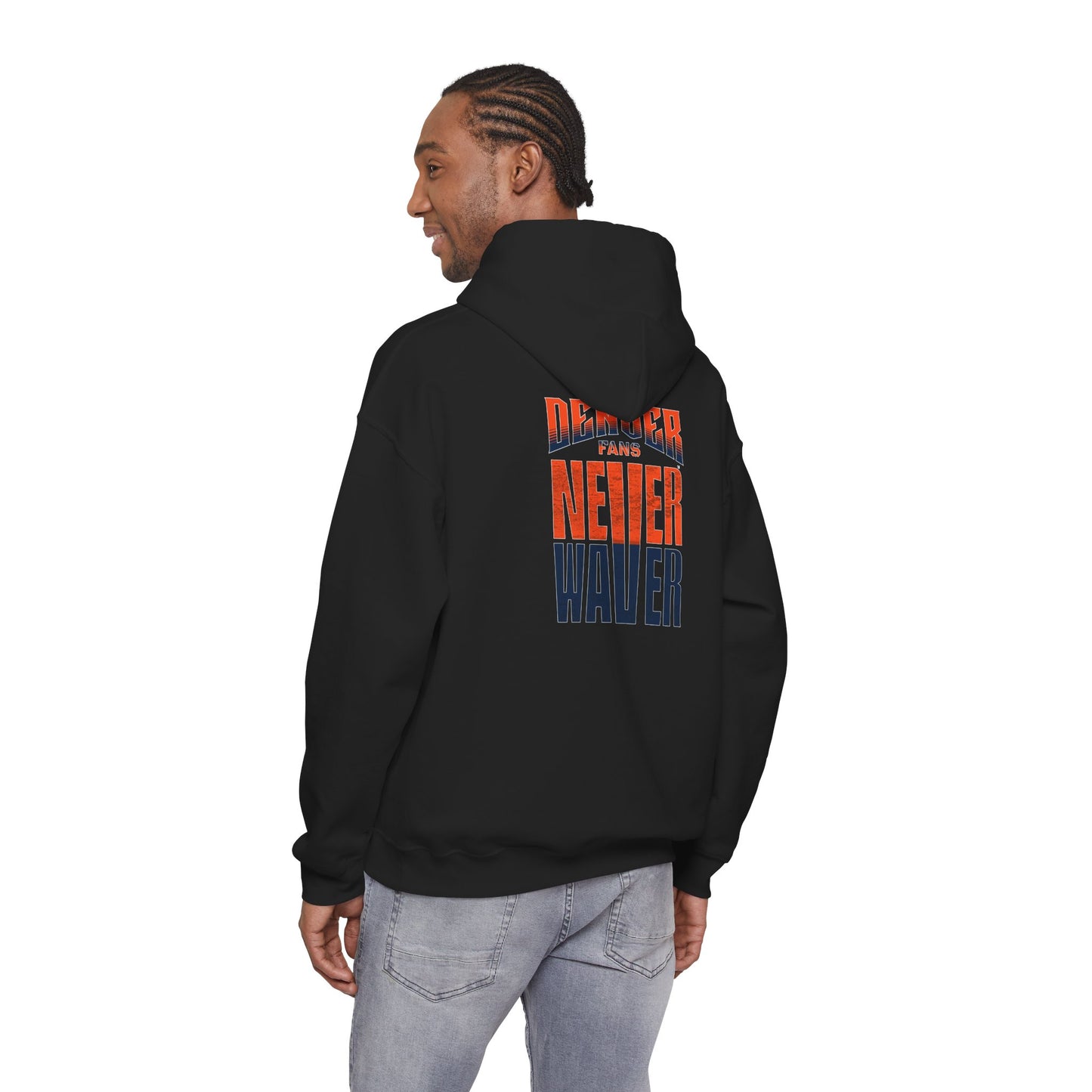 Denver Fans Never Waver Unisex Heavy Blend™ Hoodie grit Driven