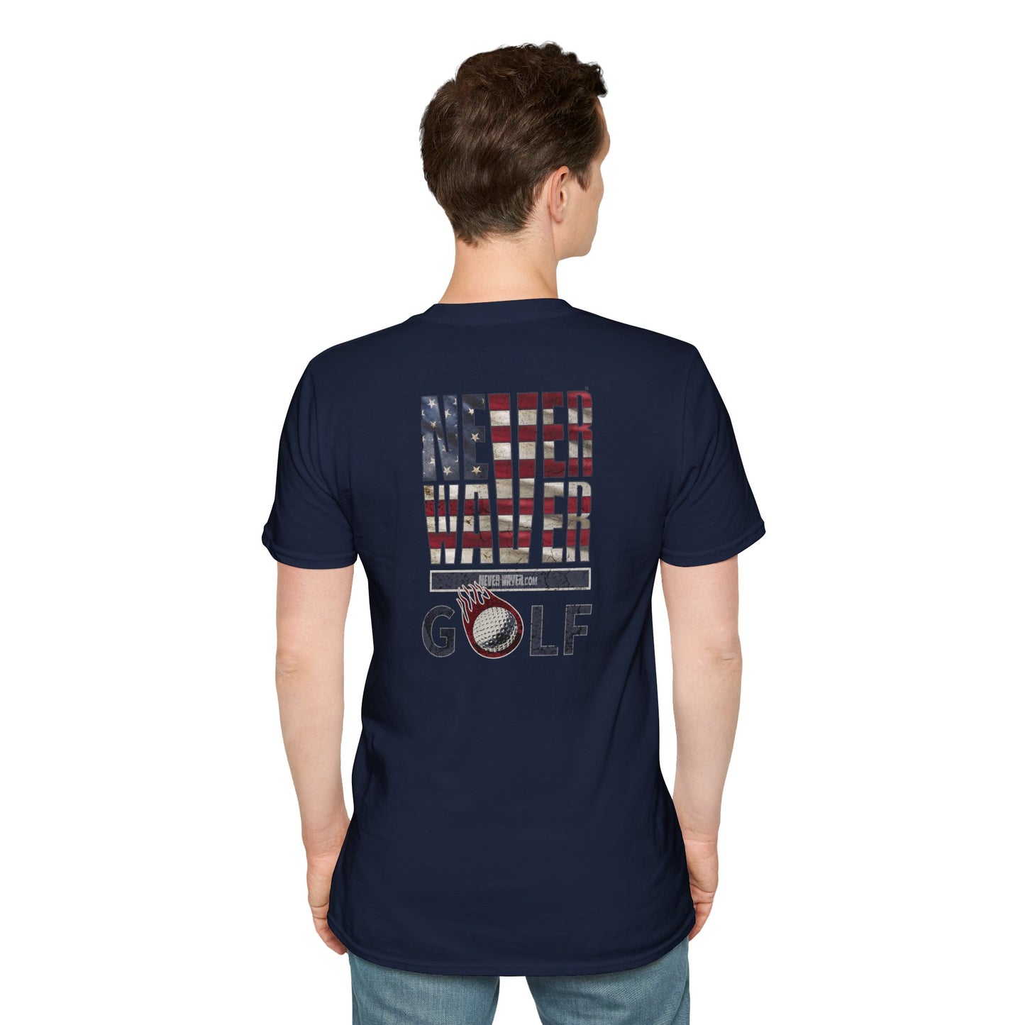 Never Waver Golf Unisex Soft style T-Shirt