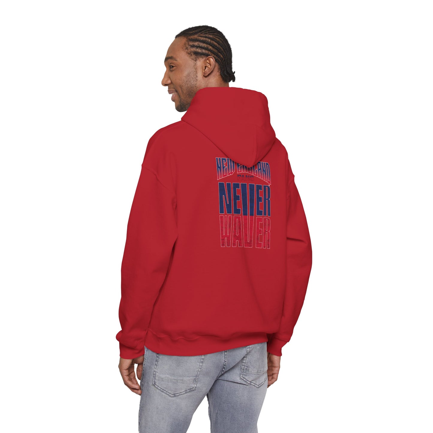 New England Fans Never Waver Heavy Blend Hoodie