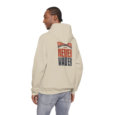 'Chicago Fans Never Waver' Motivational Apparel Unisex Heavy Blend™ Hooded Sweatshirt