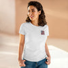 Never Waver Jesus Protecting America And Trump Women's Midweight Cotton Tee