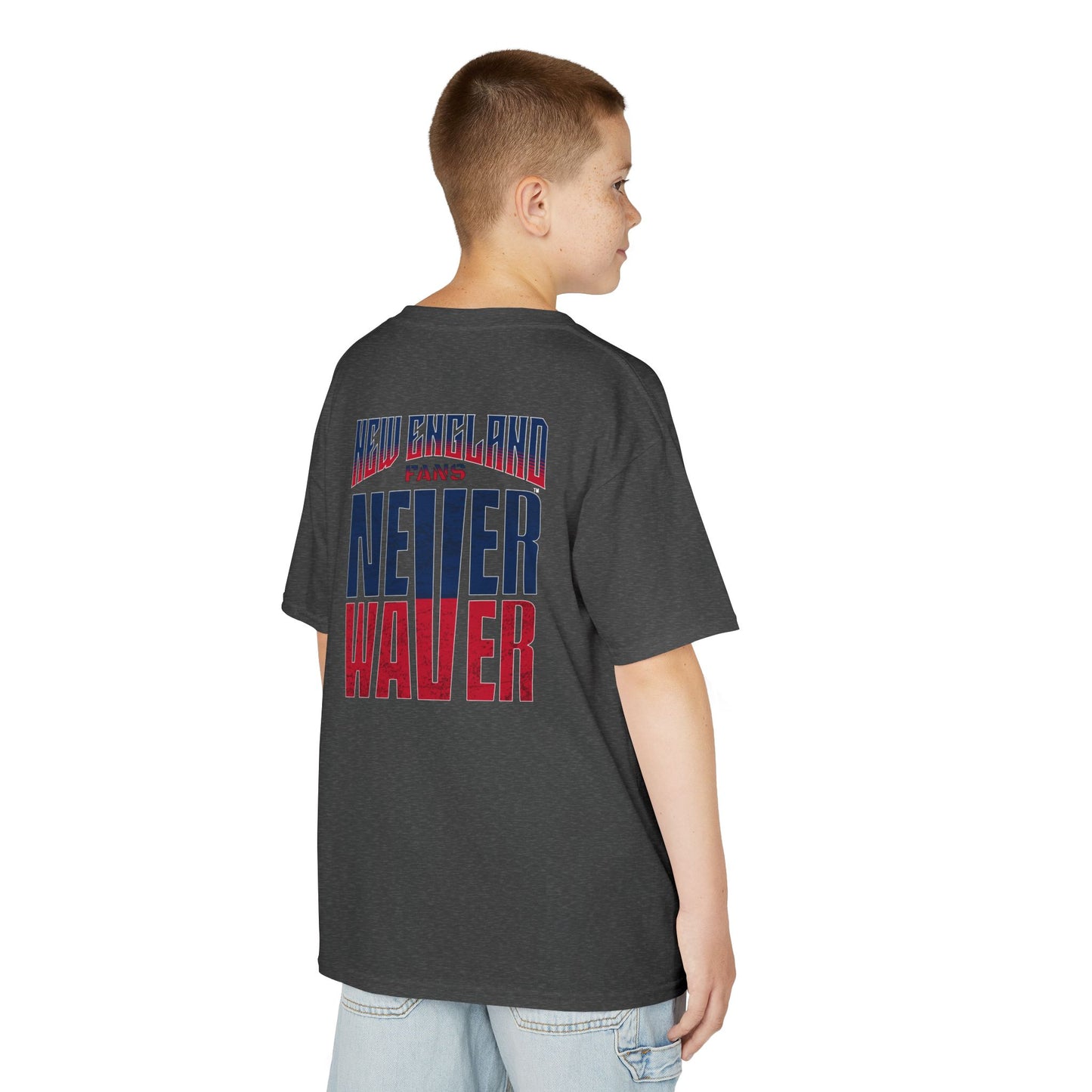 New England Fans Never Waver Kids Heavy Cotton™ Tee
