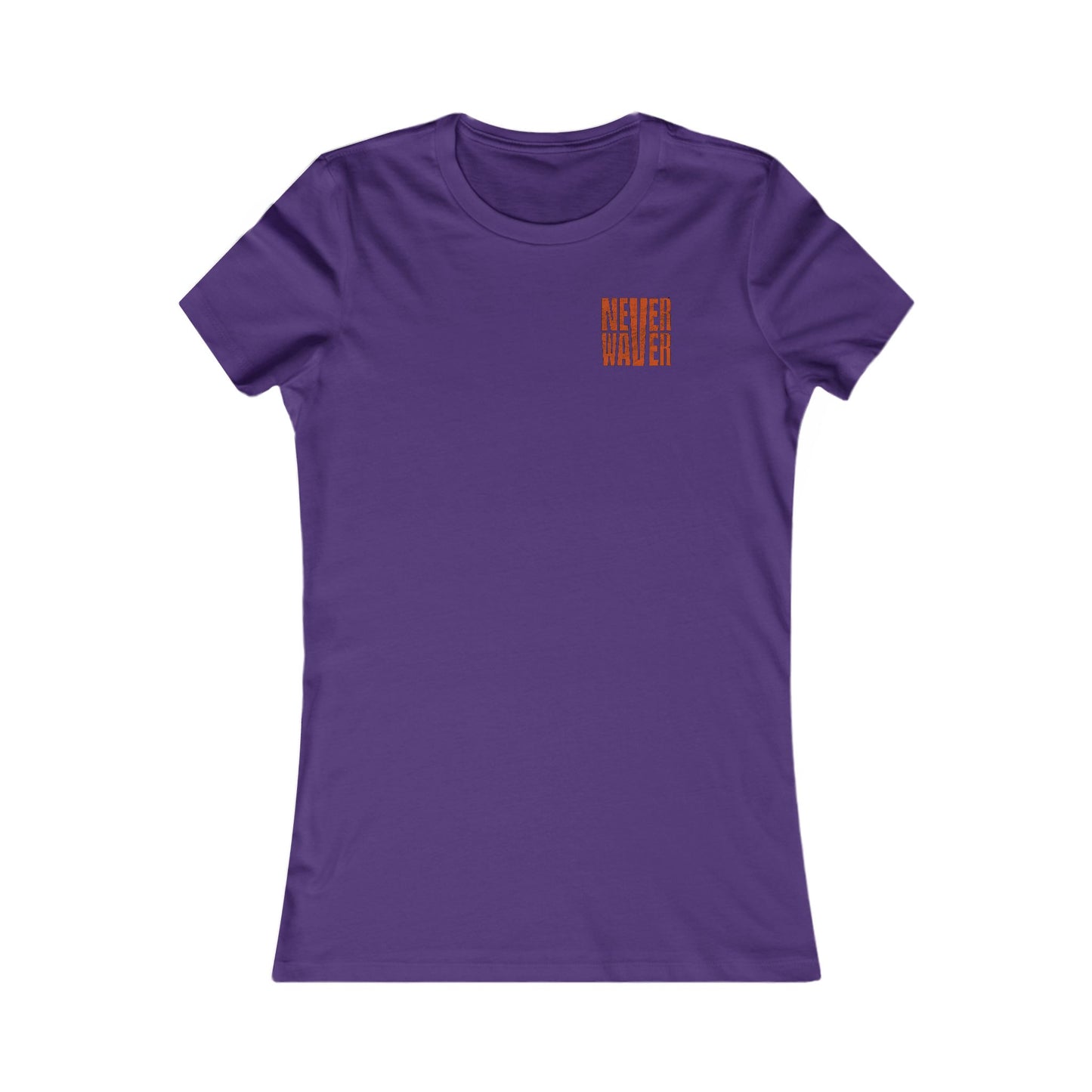 Cleveland Fans Never Waver W-Leopard Football Women's Favorite Tee
