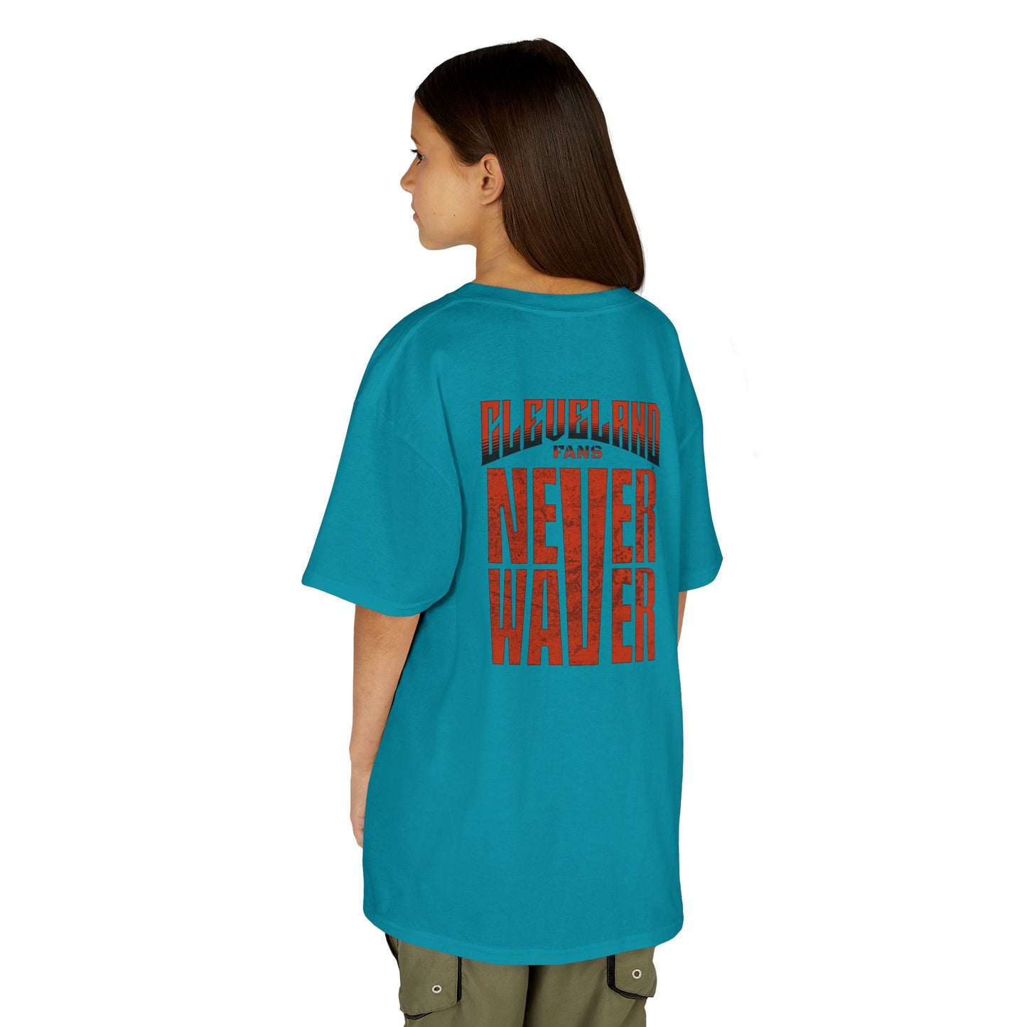 Cleveland Fans Never Waver Kids Heavy Cotton™ Tee