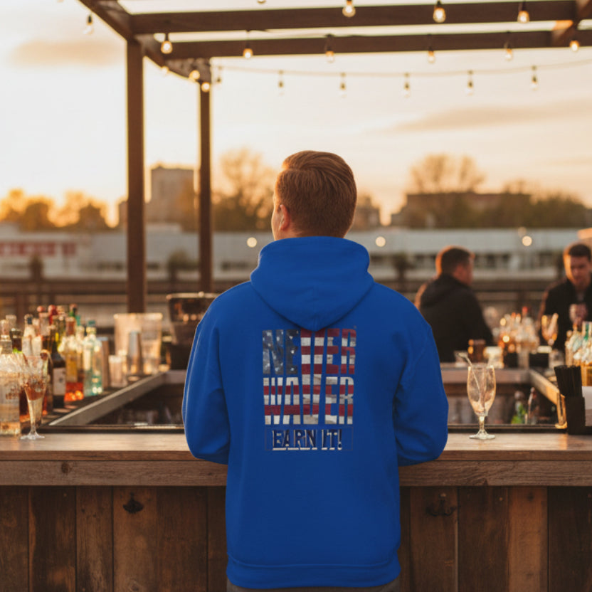 Never Waver® Earn It Hoodie | Old-School Backbone