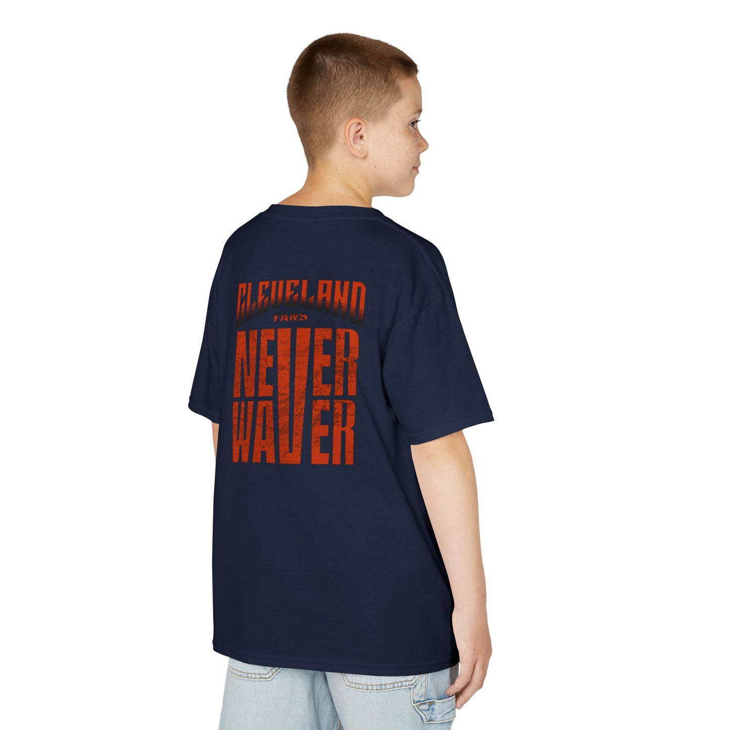 Cleveland Fans Never Waver Kids Heavy Cotton™ Tee