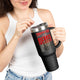 Tampa Bay Fans Never Waver with leopard football Insulated Travel Mug, 40oz by Printify
