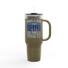 Dallas Fans Never Waver W-Leopard Football Insulated Travel Mug, 40oz