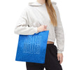 Never Waver Mamma Blue Leopard Tote Bag (AOP)