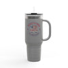 Respect Is Earned 40oz Insulated Travel Mug — Motivational Stainless Tumbler for Commuting & Gym