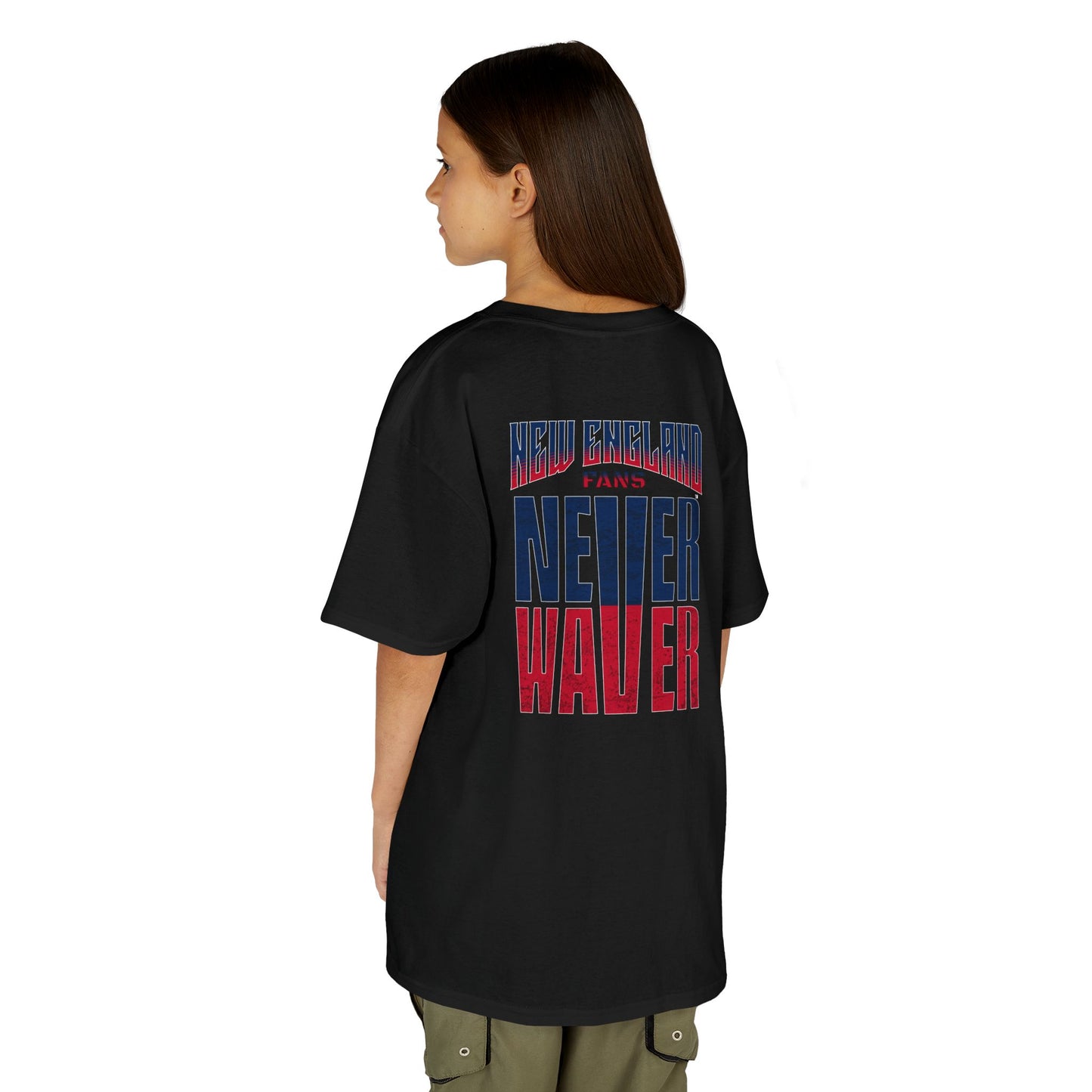 New England Fans Never Waver Kids Heavy Cotton™ Tee