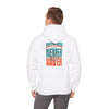 Miami Fans  NEVER WAVER w Leopard Football | Cozy Streetwear for Every Day Unisex Heavy Blend™ Hooded Sweatshirt -