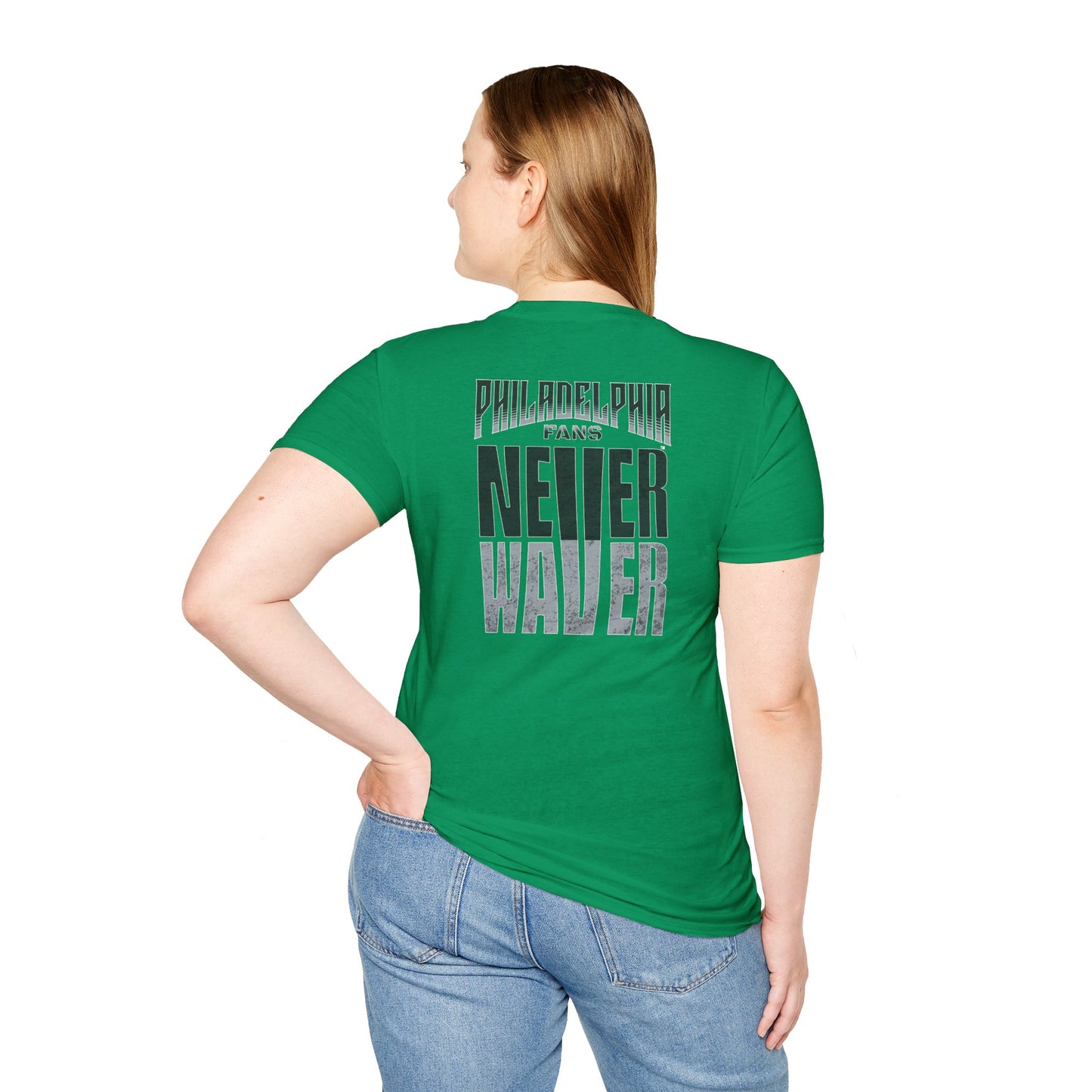 Philadelphia Fans Never Waver Unisex Softstyle T-Shirt