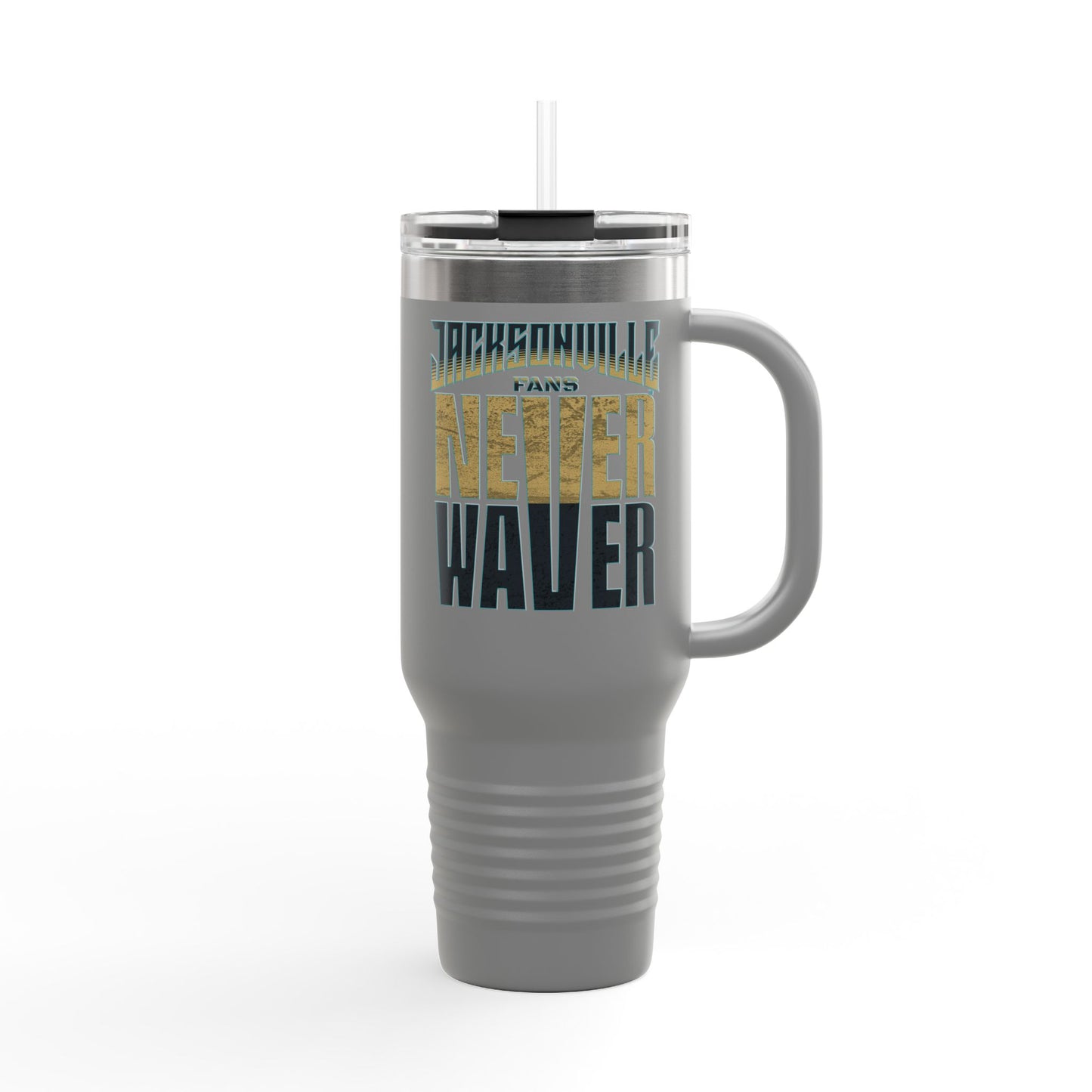Jacksonville Fans Never Waver Insulated Travel Mug, 40oz