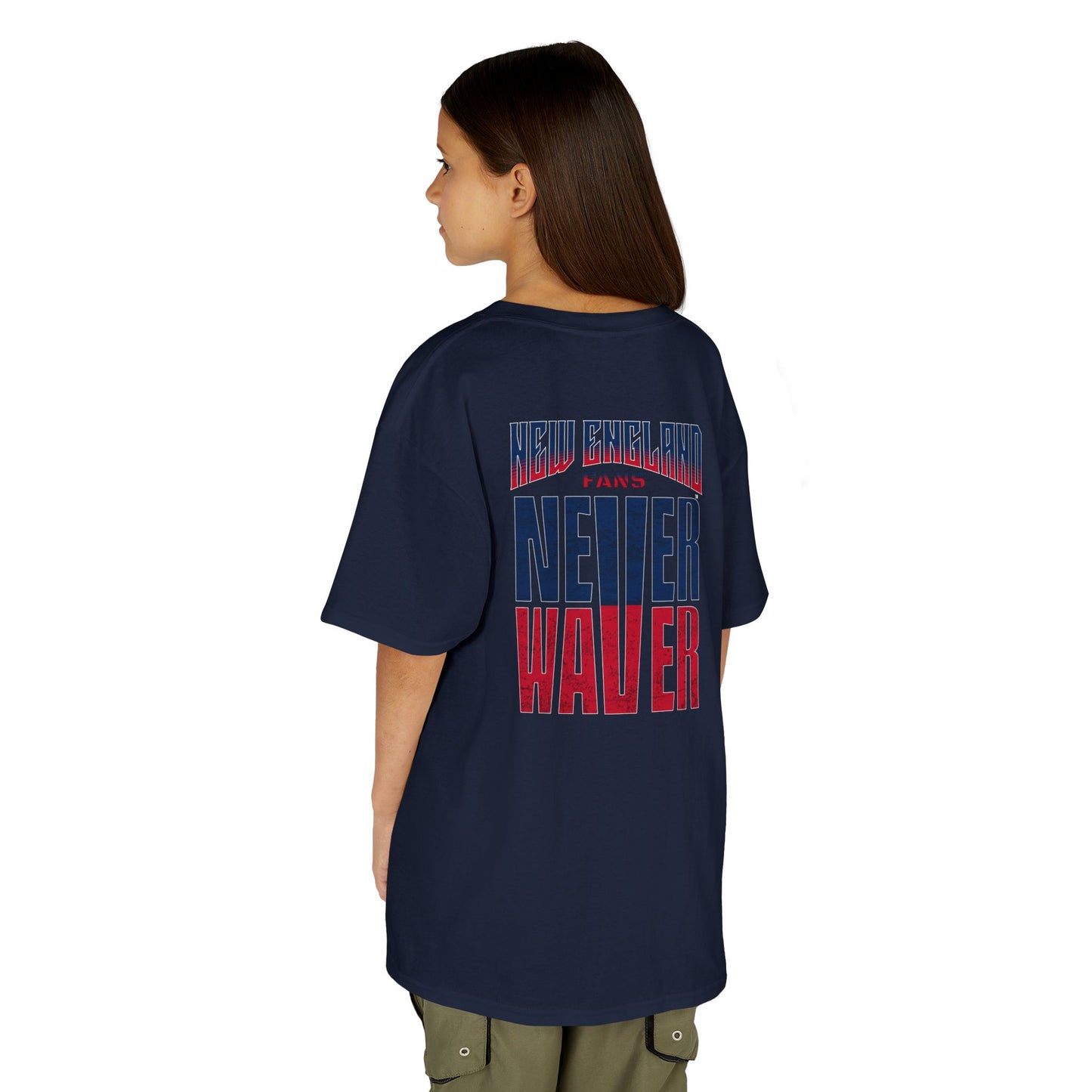 New England Fans Never Waver Kids Heavy Cotton™ Tee