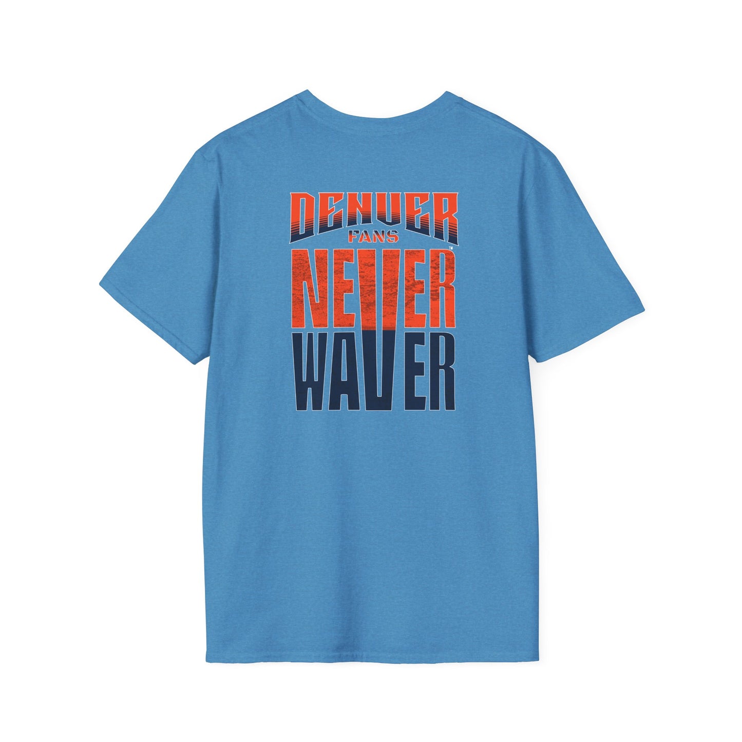 Denver Fans Never Waver Unisex Softstyle T-Shirt