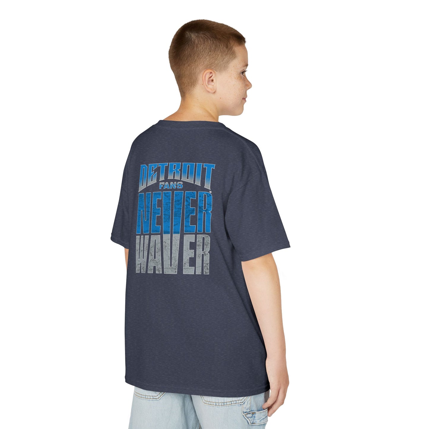 Detroit Fans Never Waver Kids Heavy Cotton™ Tee