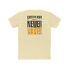 Green Bay Fans  Never Waver Unisex Cotton Crew Tee