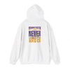 Minnesota Fans Never Waver w Leopard Football Unisex Heavy Blend™ Hoodie