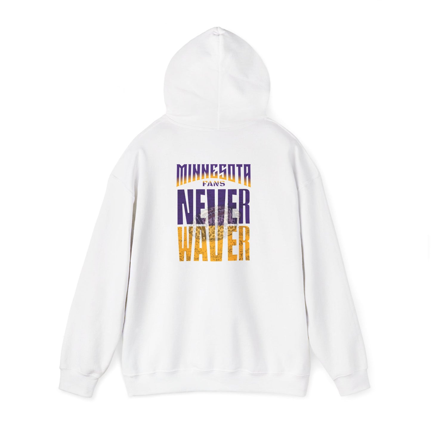 Minnesota Fans Never Waver w Leopard Football Unisex Heavy Blend™ Hoodie