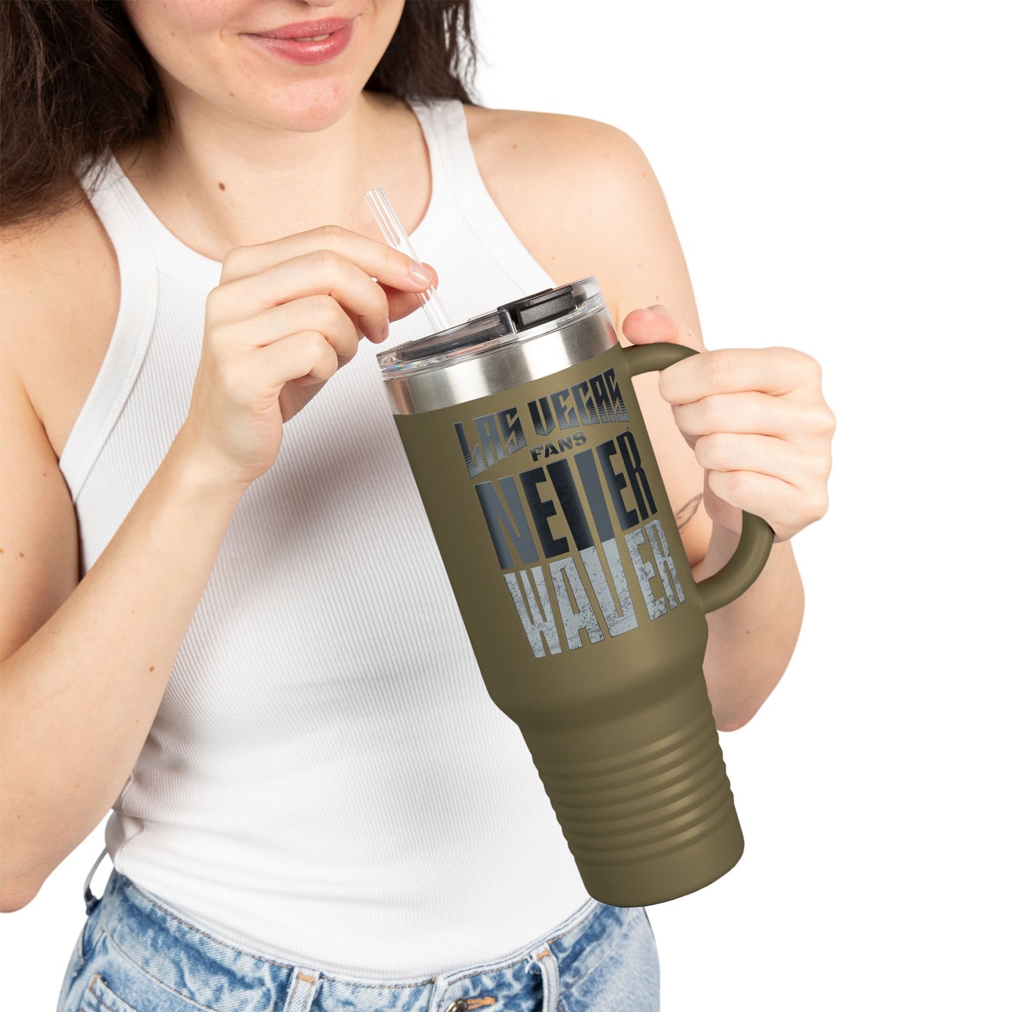 Las Vegas Fans Never Waver Insulated Travel Mug, 40oz