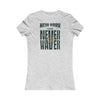 New York Fans Never Waver W-Leopard Football Women's Favorite Tee