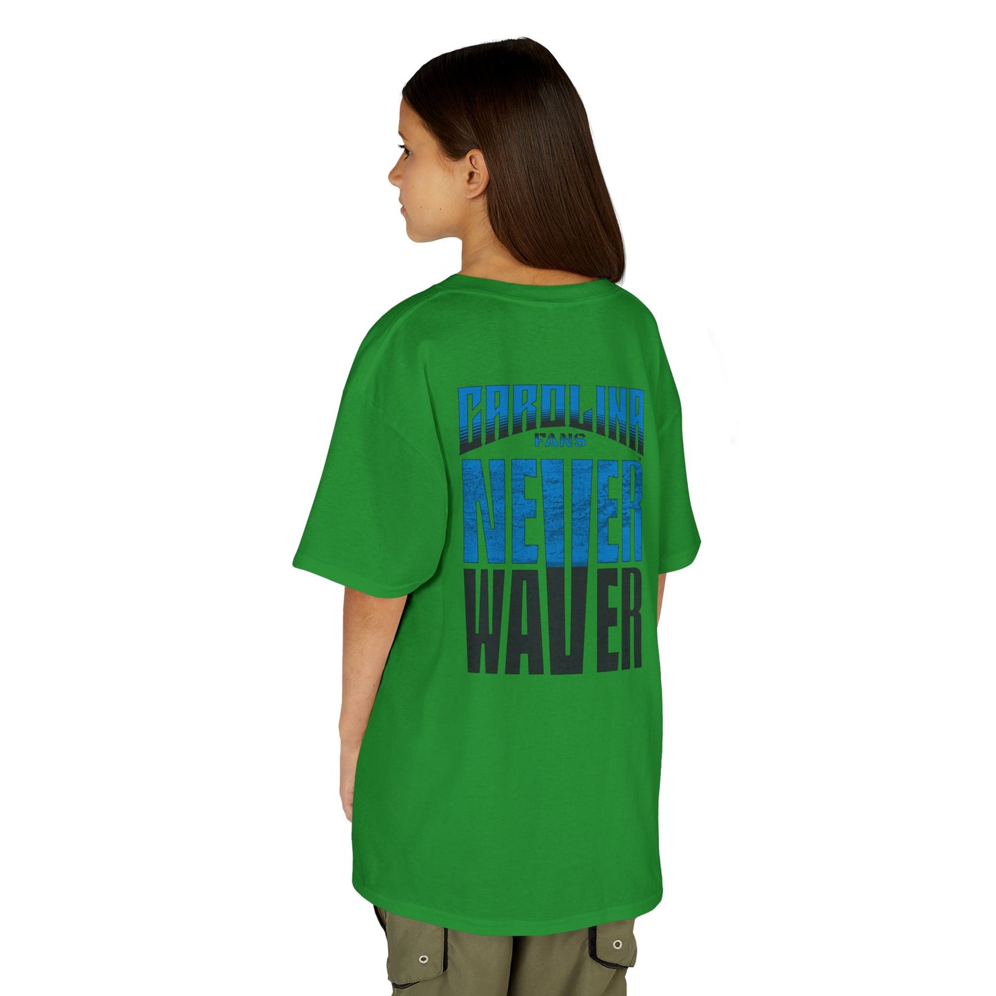 Carolina Fans Never Waver Kids Heavy Cotton™ Tee