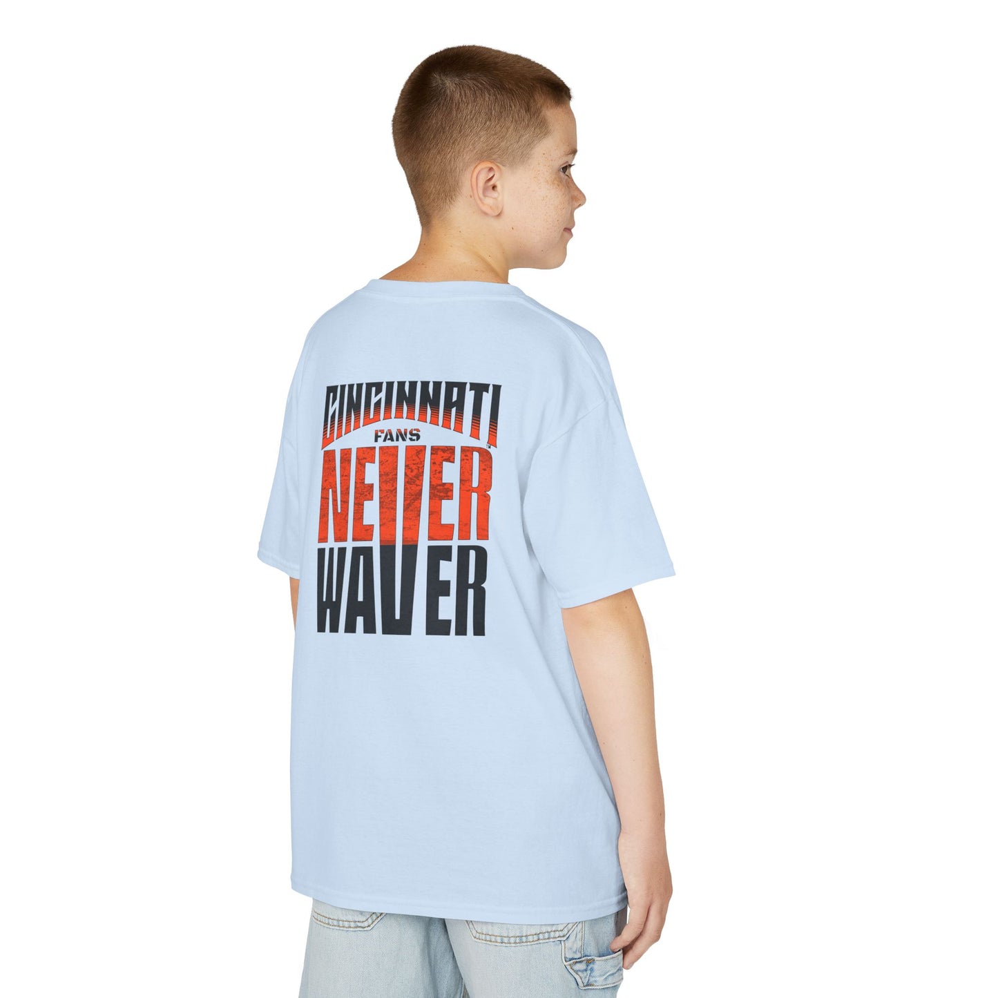 Cincinnati Fans Never Waver Kids Heavy Cotton™ Tee