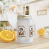 Never Waver Just A Mom Trying Not to Raise A&&holes Jar with Straw - Perfect Gift for Mother's Day or Independence Day