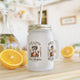 Never Waver Just A Mom Trying Not to Raise A&&holes Jar with Straw - Perfect Gift for Mother's Day or Independence Day by Printify