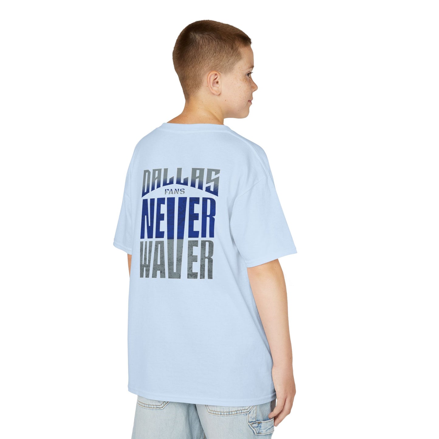 Dallas Fans Never Waver Kids Heavy Cotton™ Tee