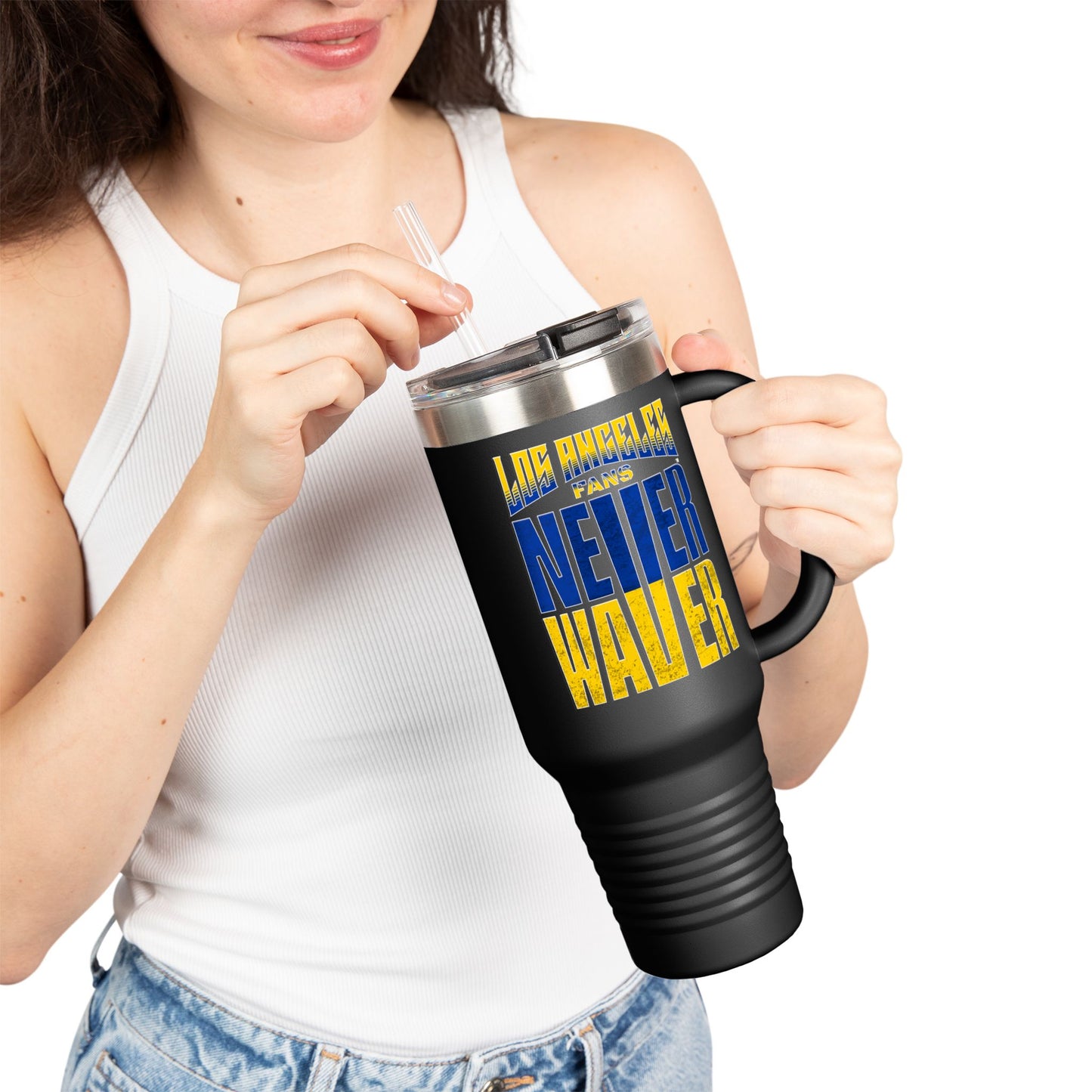 Los Angeles Fans Never Waver Insulated Travel Mug, 40oz