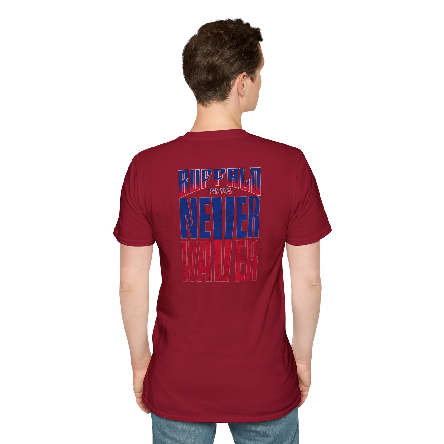 Buffalo Fans Never Waver Unisex Softstyle T-Shirt