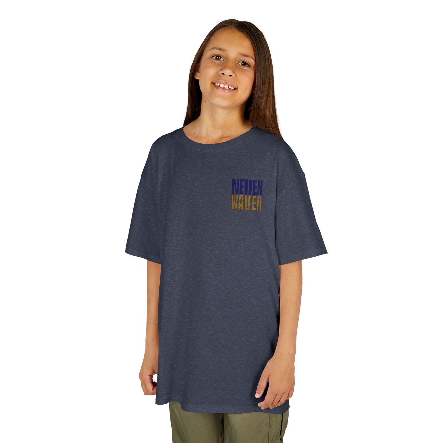 Baltimore Fans Never Waver Kids Heavy Cotton™ Tee